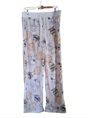 NWT Peanuts Snoopy Charlie Brown Pajama Pants Size Large